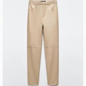 Zara faux leather pants